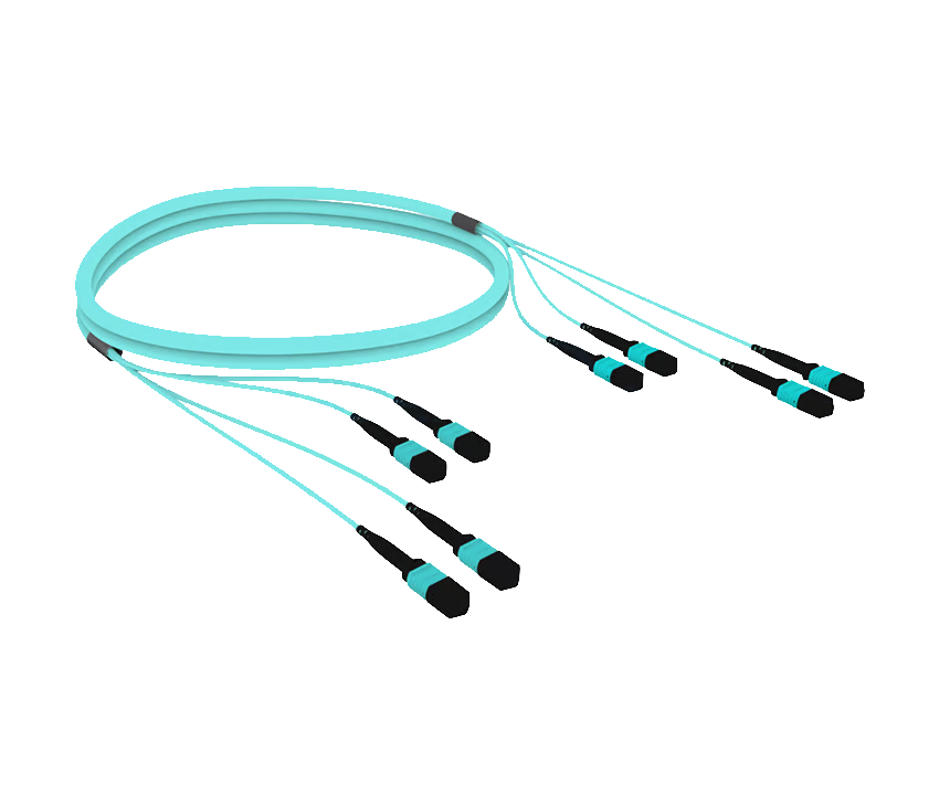 LZSH MPO to MPO Fiber Trunk Cable 4*MPO-4*MPO