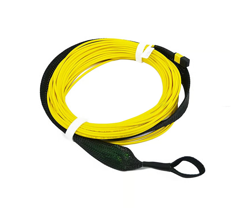 MPO to SC/APC Fiber Optic Patch Cord with Pulling Eye and Socket