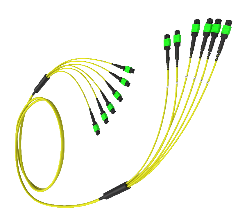 72-144 Cores MPO/MTP Fiber Optic Trunk Cable 6*MPO-6*MPO