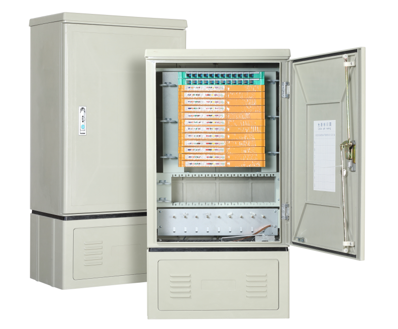 144cores Floor standing SMC 1030*550*308 Single Door Street Cabinet