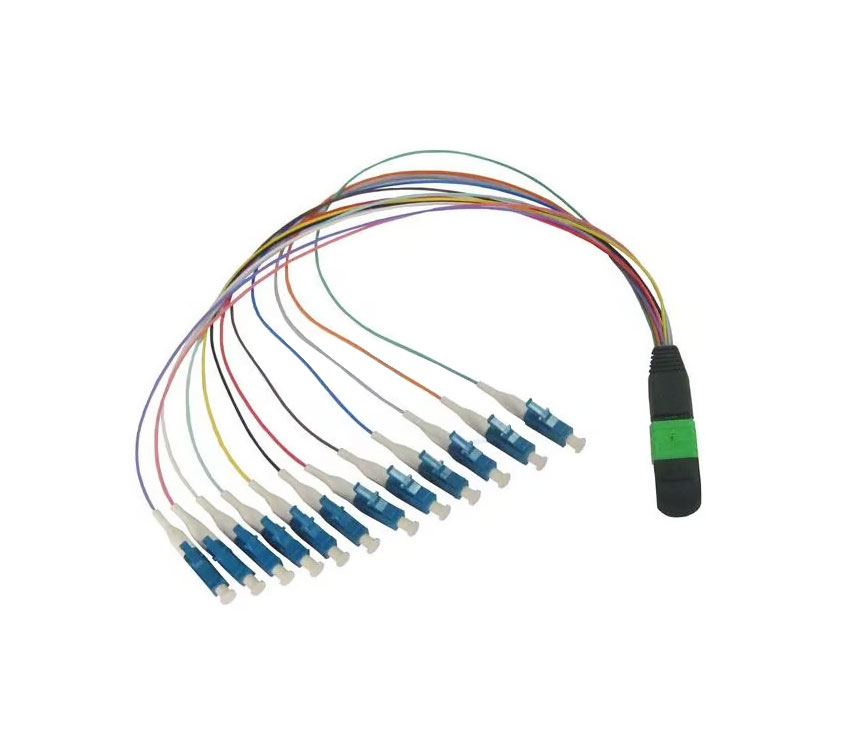 MPO-LC 12 Fiber 0.9mm Fanout Cable OM3 OM4