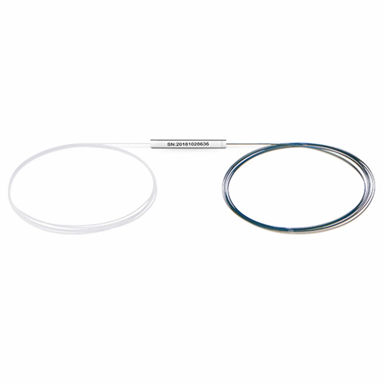 1 x 8 PLC Fiber Splitter, Steel Tube, Bare Fiber 250μm, No Connector, Singlemode